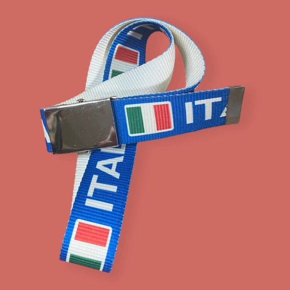 🇮🇹 ITALIA ITALY BELT 43.5" LONG BOX FRAME BUCKLE CLOSURE - Picture 6 of 6